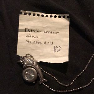 Dolphin pendant watch